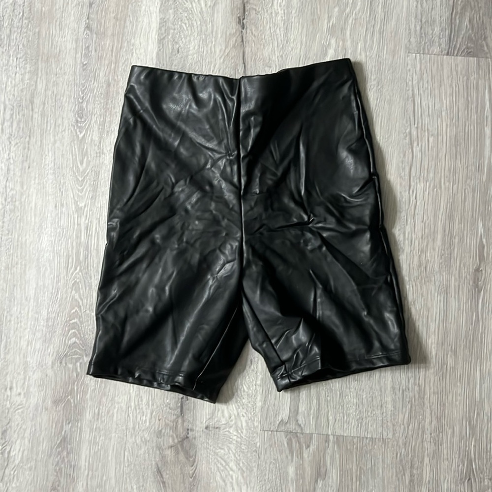Express faux leather shorts